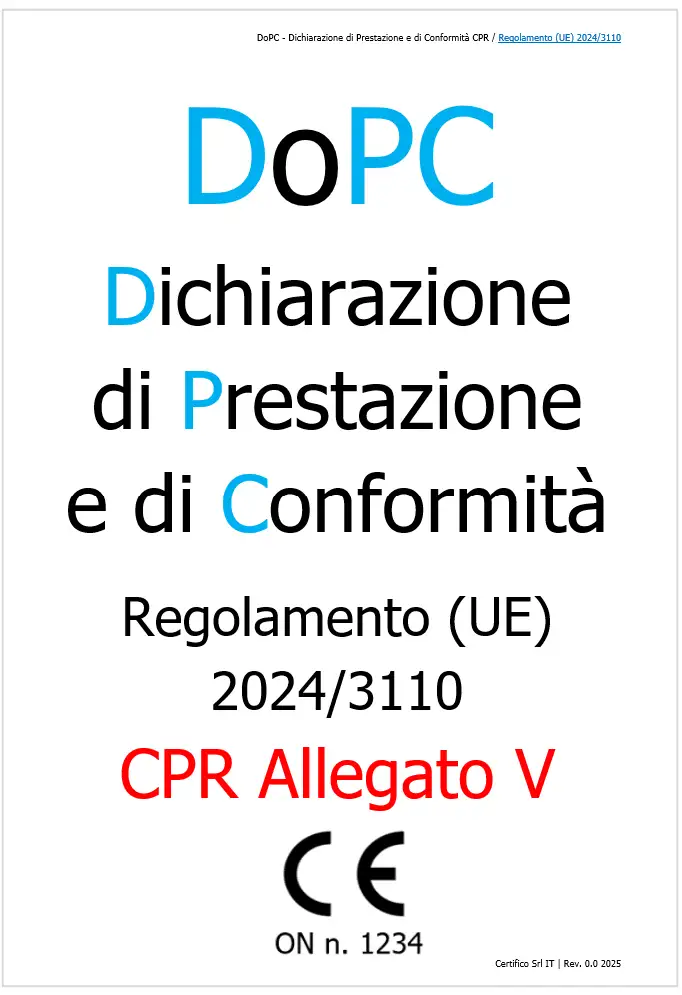 Modello DoPC Regolamento CPR